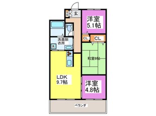 アーデンコート西長堀の物件間取画像